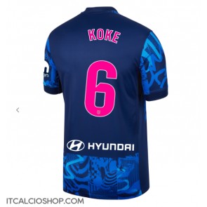 Atletico Madrid Koke #6 Terza Maglia 2024-25 Manica Corta